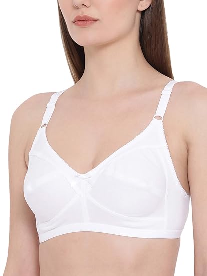 Clovia Women’s Cotton-Blend Wirefree Full-Coverage Bra – Non-Padded Everyday Comfort
